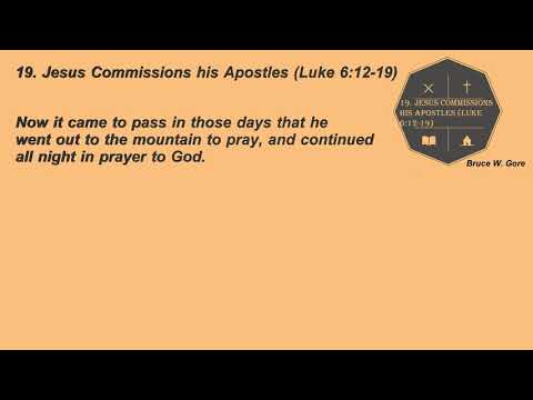 19. Jesus Commissions His Apostles (Luke 6:12-19)
