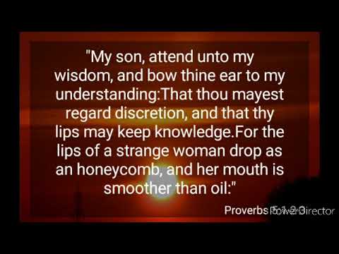 Proverbs 5 : 1~23