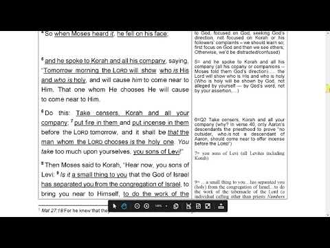 "Korah and Other Rebels"   Numbers 16:1-40