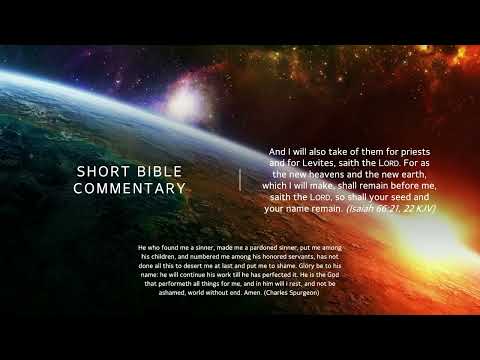 Isaiah 66:21,22 - Short Bible commentary