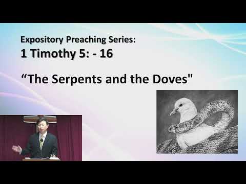 14 August 2022 REC English Worship 1Timothy 5: 9 - 16 "The serpents and the doves"