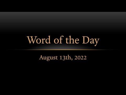 TURFJC Word of the Day for August 13th, 2022: 2 Chronicles 32:20–21a