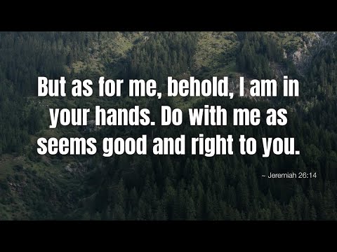 Jeremiah 26:8-15