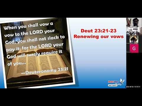 Deut 23:21-23 Renewing our vows - Free Kannada Bible Study -Br Raju 8867768876- Jesus Loves Ministry