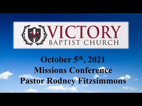 VBC - October 5th, 2021 - Pastor Rodney Fitzsimmons - Mark 14:3-6