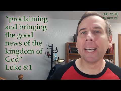 Luke 17:20-30 in three minutes, "When is the End?"