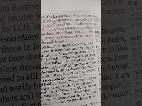 Paul before Agrippa Acts 26:15-18 written by St.Luke The Evangelist