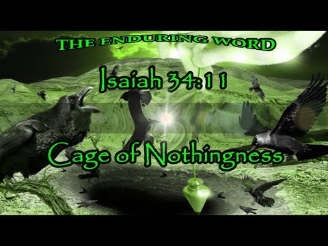 CAGE OF NOTHINGNESS  (Isaiah 34:11)