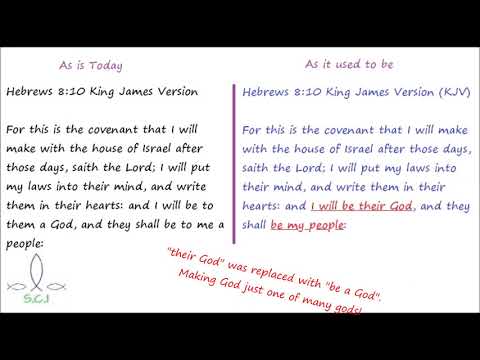 The Hebrews 8 - Daniel 7:25 Supernatural Bible Changes