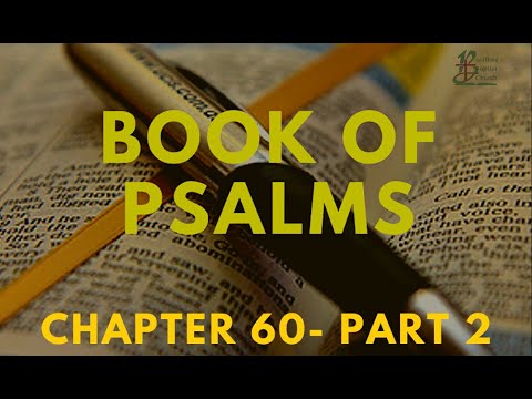 BBC Thursday Bible Study Fellowship (Psalm 60:6-8) - December 15,2022