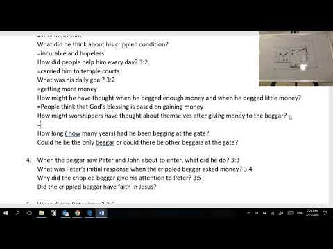 Boksoon Bible Study Acts 3:1-10 Peter heals the crippled beggar