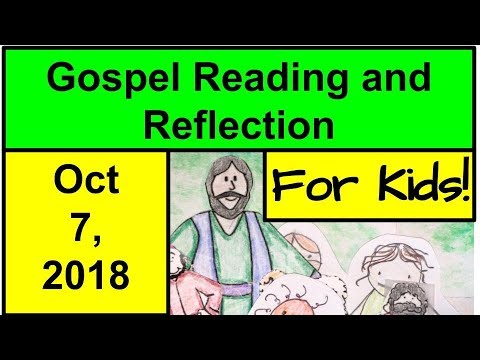 Gospel Reading and Reflection for Kids - October 7, 2018 - Mark 10:2-12