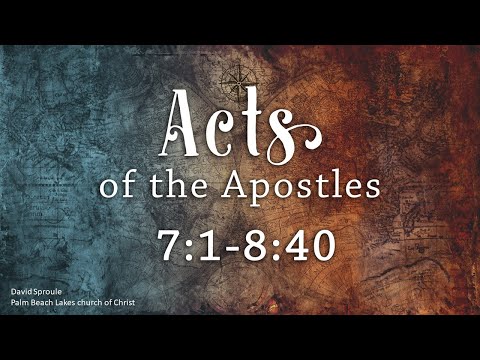 Acts 7:1-8:40
