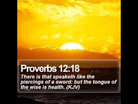 Whose word are you speaking? (Proverbs 12:18)