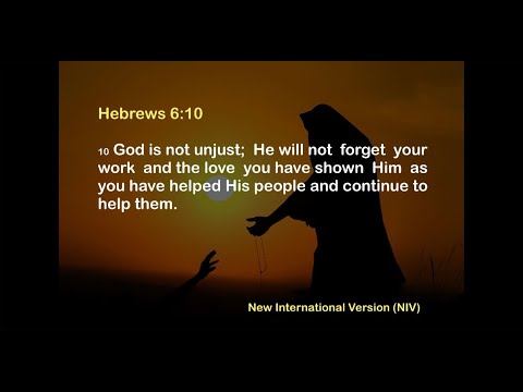 Verse of the Day - Hebrews 6:10