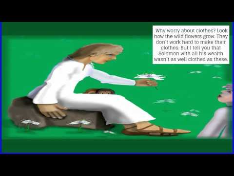 Matthew 6:28 -  clothing and worry