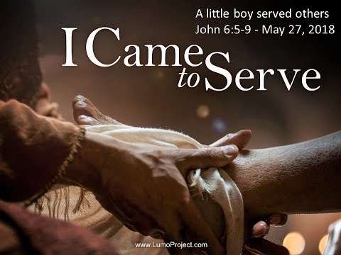 A little boy served others - John 6:5-9