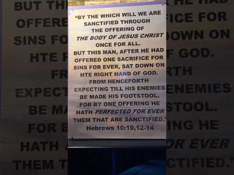 Hebrews 10:10+12-14????, The Holy Bible, KJV