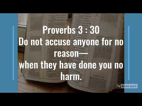 Bible Verse (Proverbs 3: 30-32)
