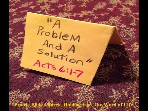 A Matter of Priority (Acts 6:1-7) 3/5/17