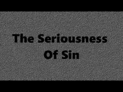 The Seriousness of Sin (Jeremiah 30:12-13) - Jonathan Heron - 31st May 2020