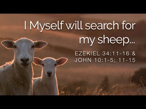 I Myself will search for my sheep... (Ezekiel 34:11-16 &amp; John 10:1-5; 11-15)