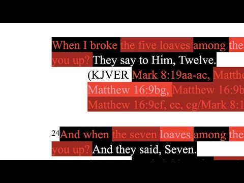 316. Overflow of Food After Feeding the 5,000 & 4,000. Matthew 16:9-10, Mark 8:18-20