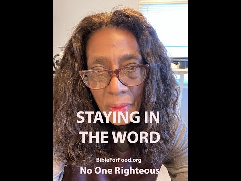 No One Righteousness (Job 15:14)