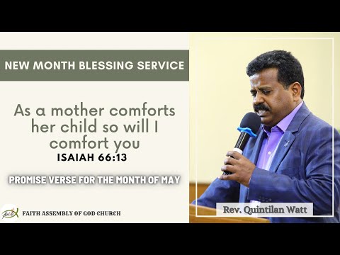We Welcome you to our New Month Blessing Service | Isaiah 66:13  | 1 May 2021 |