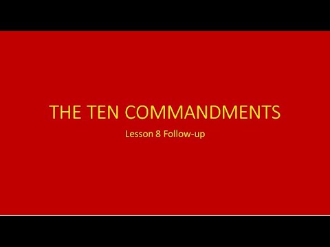 The Ten Commandments Response
