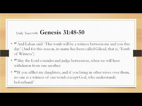 Dad’s Bible Tract - Genesis 31:48-50
