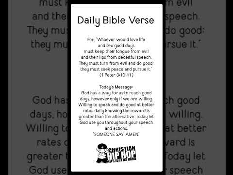 Bible Verse of the Day - Seek Peace (‍1 Peter 3:10-11) #BibleVerse #DailyMessage #SeekPeace