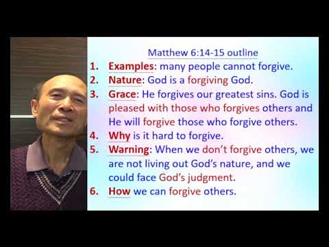 Psalm 103:8 Matt 6:14,15,19,20,26,30,33 – Writing sermon outlines about God’s grace-2022.03-Ps Yip