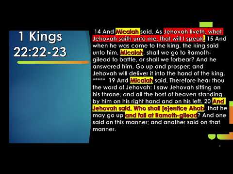Did God Send a lying prophet in 1 Kings 22? Does this Absolve Paul of Blasphemy in 2 Thess. 2:8-12?