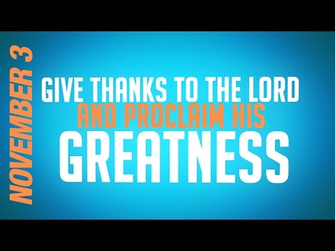 Psalm 105:1-4 (NLT) - Bible Song | Give Thanks to the Lord