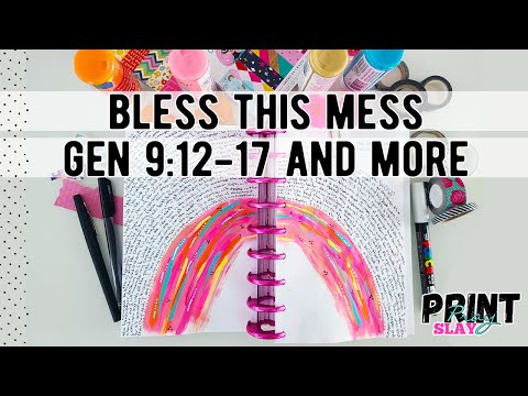 Bless this Mess Creative Journal Entry Genesis 9:12-17, Ezekiel 1:28, Revelation 4:3 and 10:1