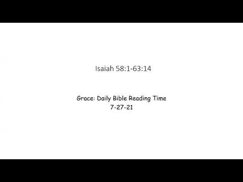 7-27-21 Isaiah 58:1-63:14