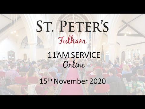 11:00am Service, 15th November stream - Live (1 Peter 2:13-17)
