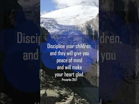 A reading of Proverbs 29:17-18 from the New Living Translation