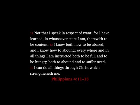 Philippians 4:11–13 | Paul Standing in the Rain