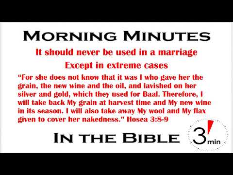 God Cuts Off The Purse Strings! Hosea 3:8-13