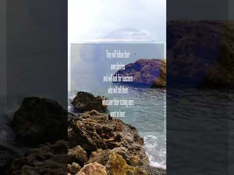 A reading of 2 Timothy 4:3-4 from the New Living Translation