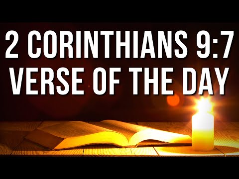 2 Corinthians 9:7 Spiritual Thought | Bible Verse With Explanation | 2 Corinthians 9:7 Explanation