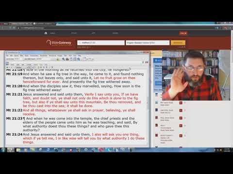 The ESV Destroys The Prophecy Of Matthew 21:20