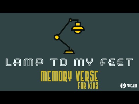 A Lamp To My Feet | Psalm 119:105 | Memory Verse For Kids
