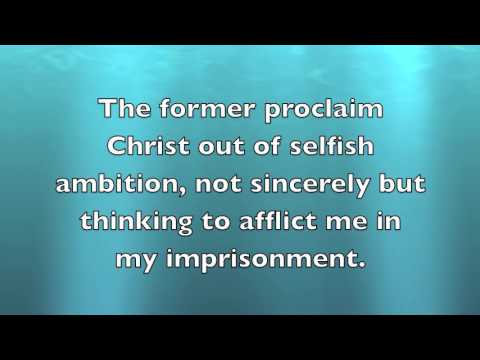 Philippians 1:15-18 (ESV) - Christ is Proclaimed