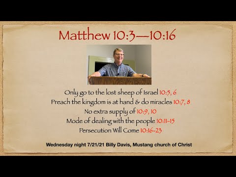 Matthew 10:3-16