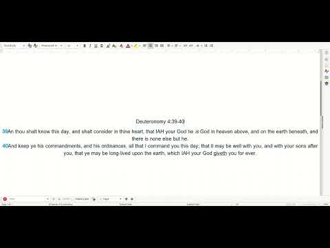 06 30 Scripture Deuteronomy 4:39 40