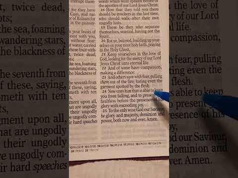 Wanna read the Bible with me? Jude 1:24-25 KJV