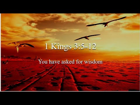17th Sunday – OT – A - First Reading - 1 Kings 3:5, 7–12 - You have asked